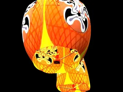 Chinese sky lantern  3D model