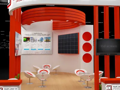 Booth Exhibition Stand a634 3D model