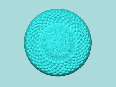 Sunflower Center 02 - Silicone Mold Maker - Template 3D print model