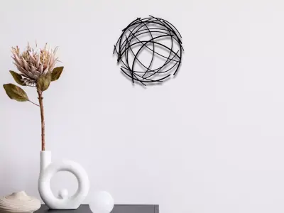 Abstract Wall Art 3D print model 13