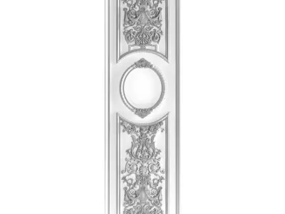 Wall moulding panels 3D model