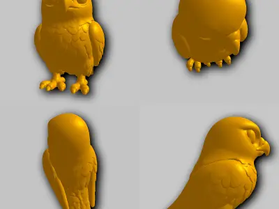 Falcon - Kawaii Animals Collection 3D print model