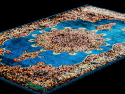 Persian Rug 3D Model Free 3D model