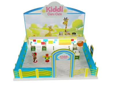 Booth Exhibition Stand a395g 3D model