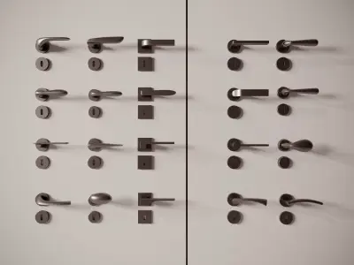 Door handle 3D model