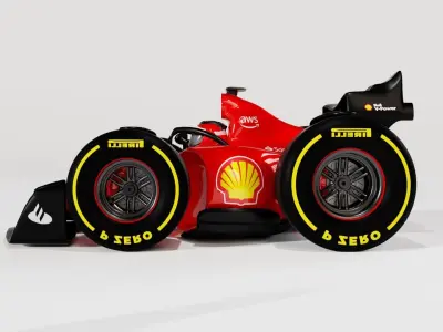 Mini Car Formula 1 3D model