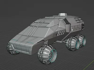 nasa mars rover prototype 3D model