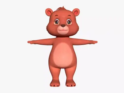 Cartoon Bear 3D 3D model