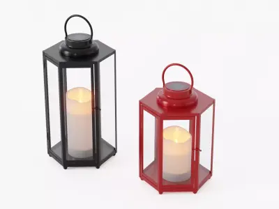 lantern12 two lanterns 3D model