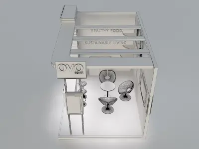 Booth Exhibition Stand a654e 3D model