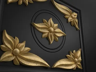 Carved decor for CNC 3D model