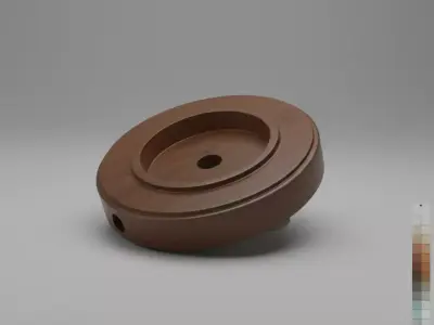 Translucent Amber Resin Table Lamp 3D print model