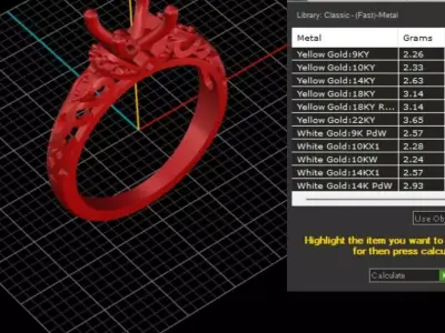 ring woman  3D print model 66