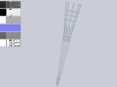 Torch Low-poly 3D model