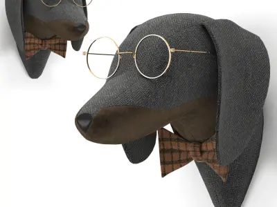 Soft Heads Wall Decor 3D Model Collection