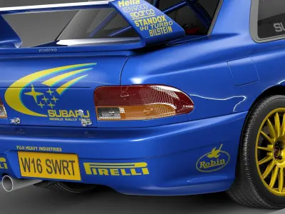 Subaru Impreza STi 22b WRC 1993-2000 3D model