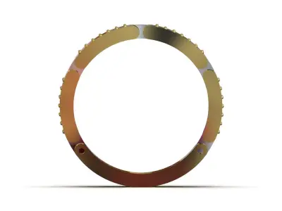 men jewelry gold stl 3dm ring model ror0063 3D print model