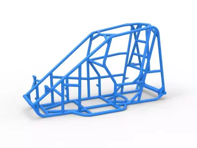 Frame of 600 Micro sprint car Scale 1 to 25 3D print model