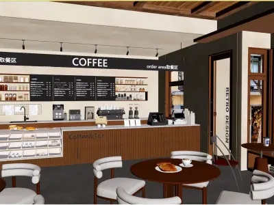 coffee shop 3D model