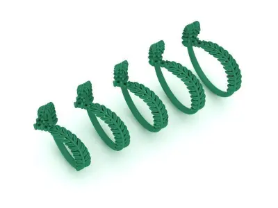 Chevron ring  Nature band design 3D print model