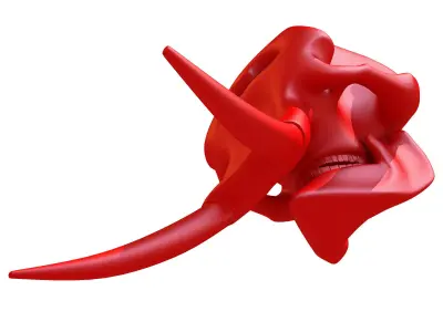 Printable Elephant Skull 3D model