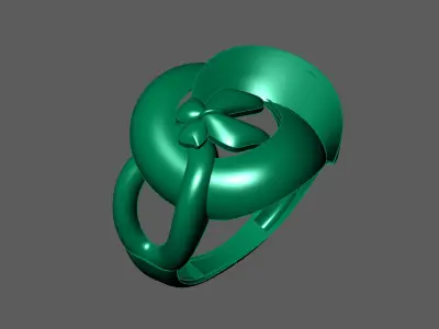 Plain Ring Women Ready STL 3DM Models Womens Rings 3D models 3D print model 6