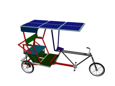 3D Three-Wheeler  3D model