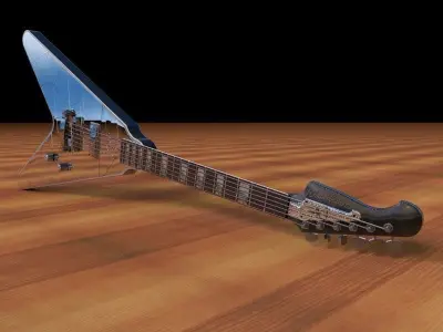 Washburn Cracked Mirror V 3D model