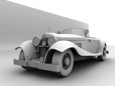 Benz 540k 3D model