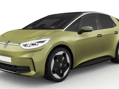 Volkswagen ID3 2024 Low-poly 3D model