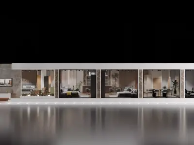Exhibition Stand 3D model buy