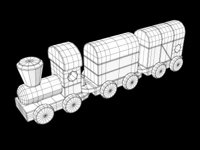Train Toy 3D model