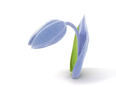 Elegant Red Tulip model pack Low-poly 3D model