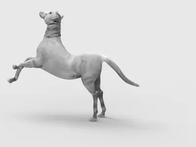 Horse Animated Low-poly 3D model