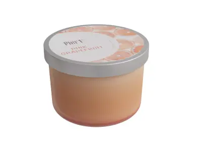 3-Wick 14oz Candle Low-poly 3D model