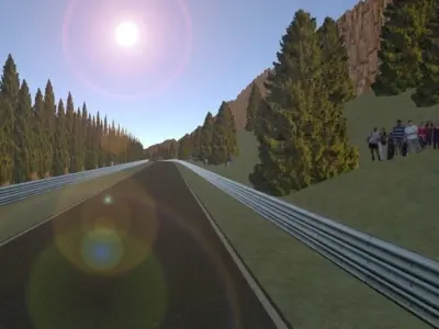 Race Track 02  Red Rock Raceway Low-poly 3D model