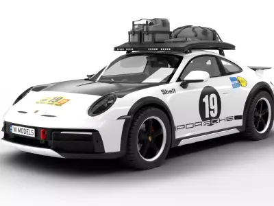 Porsche 911 Dakar 2023 Rallye 1971 3D model