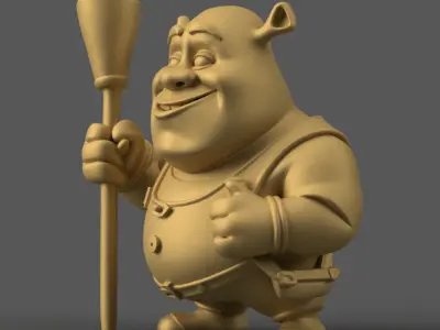 Fun Shrek 3D STL File for Unique Home Decor 3D print model