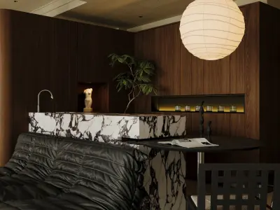 3D models of interior design in medieval style apartments 3D model