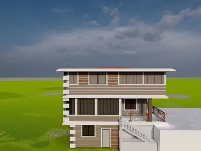 modern villa 3D model
