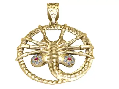 SCORPION PENDANT 3D PRINTABLE MODEL  3D print model