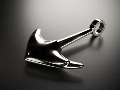 Anchor pendant 3D model