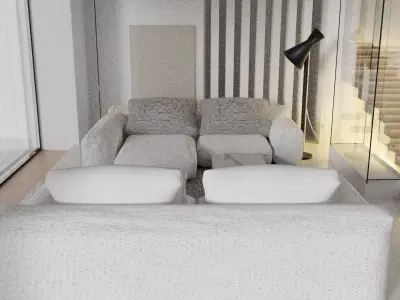 Modern Living Room 3D model by GamingTGT
