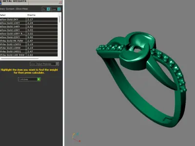 Rings for Women Womens Rings Stone Ring Ready STL 3DM Models  3D print model 4