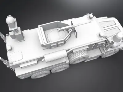 Cougar MRAP HE Scale Model 3D print model