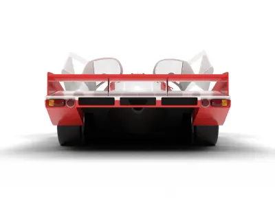 Porsche 956 Group C 1982 Canon Racing HQ 3d model  3D model