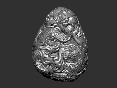 angry dragon 3D print model