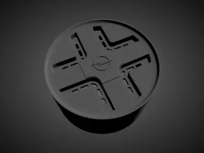 OPEL KADETT OEM scalable and printable rims 3D print model