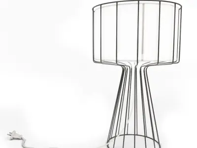 Colored Decorative Objects And Orchids 3D model