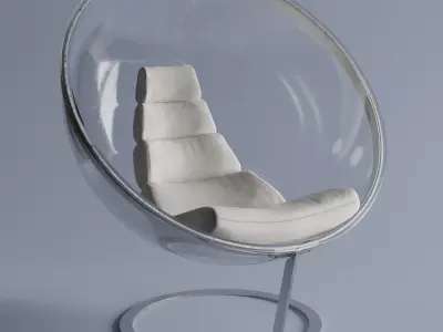 Designer Bubble chair 3D model